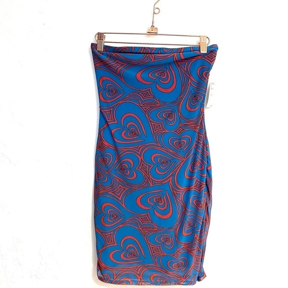 Lisa Says Gah Este Mini Dress Wild Hearts Blue - Picture 2 of 5